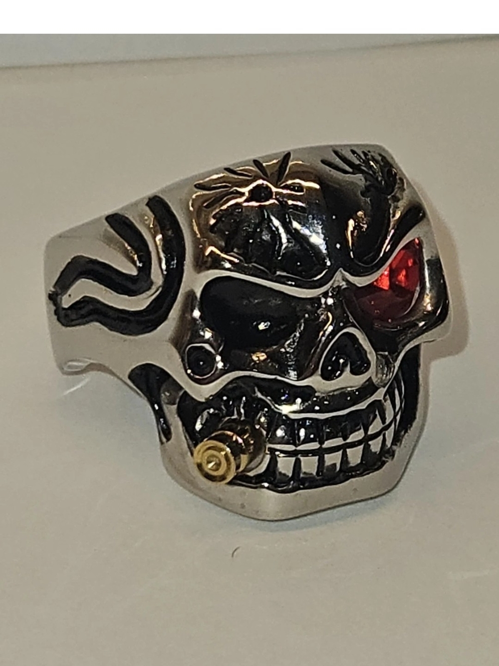 Men's Skull Ring Metal NEW Size 12 - Picture 1 of 4